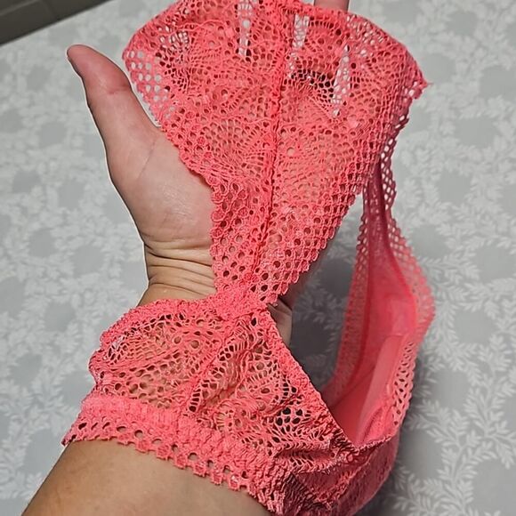 Victoria's Secret Bralette Racer Back Coral Size S - Picture 5 of 9